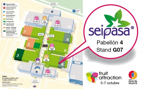 Ubicación Seipasa en Fruit Attraction 2016